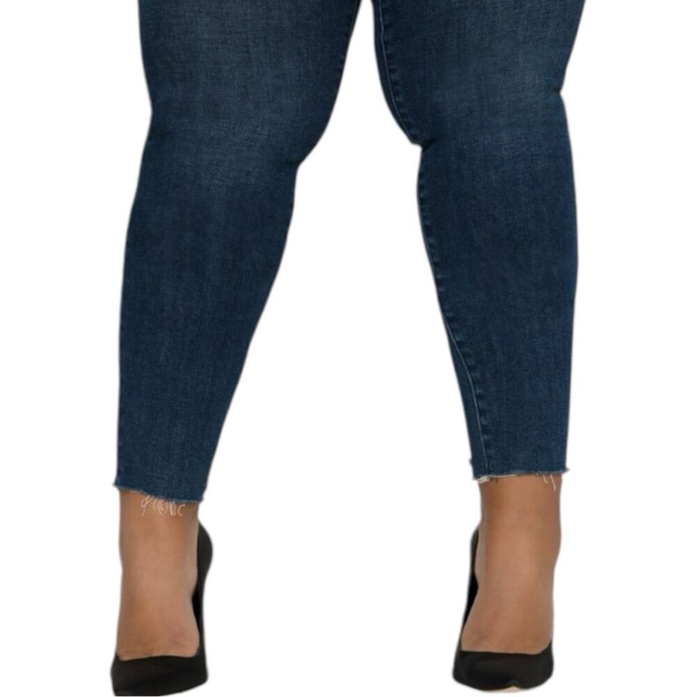 NWT Good American Good Legs Skinny Jeans w/ Raw Chewed Hem Size 22 Retail $99 - Picture 6 of 9